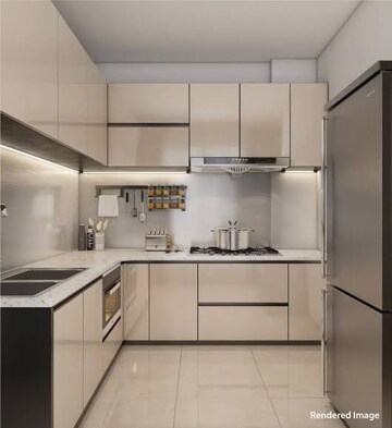 Kitchen in 2 BHK Apartment at Ajmera Greenfinity, Wadala East – for Sale