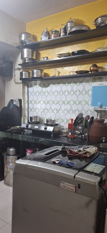 Kitchen in 1 RK Apartment at Shiv Complex, Ghansoli – for Rent