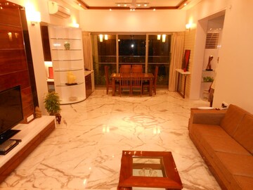 Living Room in 3 BHK Apartment at Lodha Bellissimo, Mahalaxmi – for Rent