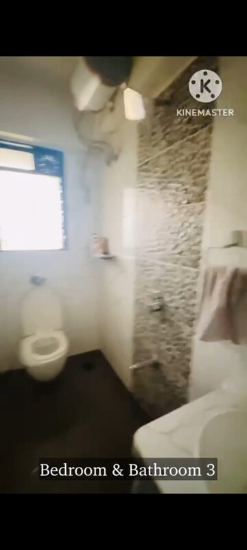 Bathroom in 3 BHK Apartment at Heena Gokul Crescent, Andheri East – for Rent