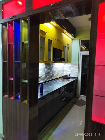 Kitchen in 3 BHK Apartment at Supertech Livingston, Sain Vihar – for Sale