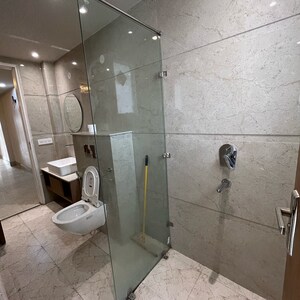 Bathroom in 3 BHK Builder Floor at Chattarpur – for Sale