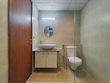 Bathroom in 3 BHK Apartment at Bhartiya Nikoo Homes, Thanisandra Main Road – for Rent