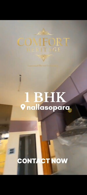 Master Bedroom in 1 BHK Apartment at Sai Comfort Heritage, Nalasopara West – for Sale