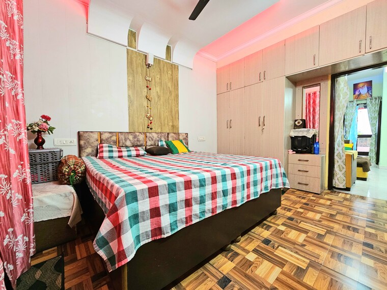 Bedroom, dhakoli 3 Bedroom 1100 Sq.Ft. Builder Floor In Dhakoli Zirakpur 8584854