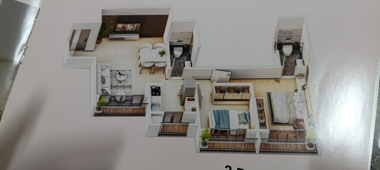 Floor Plan, sai-cloudberry 1 Bedroom 430 Sq.Ft. Apartment In Nilemore Palghar 8584824