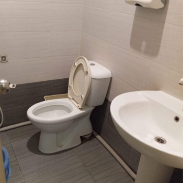 Bathroom in  Office Space at Omkar The Summit Business Bay, Gundavali – for Rent
