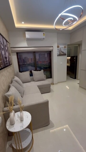 Living Room in 1 BHK Apartment at Ajmera 78 Lake Town, Bhandup West – for Sale
