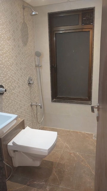 Bathroom in 1 BHK Apartment at Lalani Velentine Apartment 1 Wing D, Malad East – for Rent