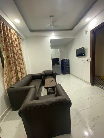 Living Room in 1 BHK Builder Floor at Chattarpur – for Rent
