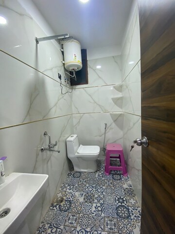 Bathroom in 1 BHK Builder Floor at Chattarpur – for Rent