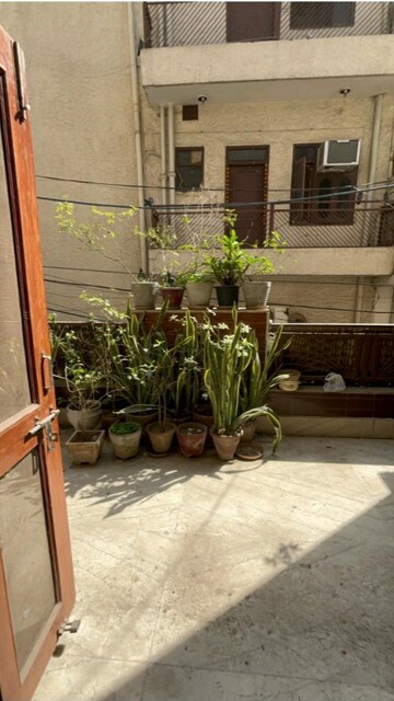 Balcony in 2.5 BHK Builder Floor at Roop Nagar – for Rent