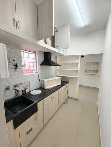 Kitchen in 2 BHK Builder Floor at Sai Enclave Indiranagar, Indiranagar – for Rent