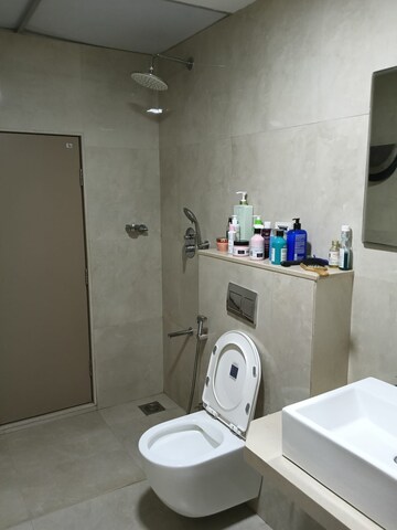 Bathroom in 3 BHK Apartment at Kohinoor Square Altissimo, Dadar West – for Rent