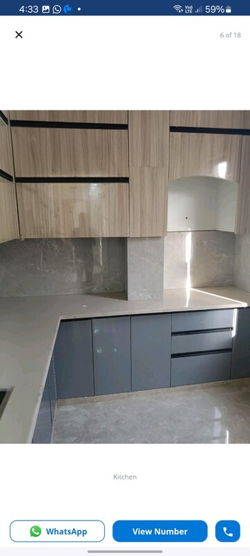 Kitchen in 3 BHK Builder Floor at Shastri Nagar – for Rent