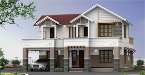3 BHK Villa – Exterior View View at Koduvayur - for Sale