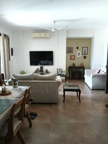 Living Room in 3 BHK Apartment at Vasant Kunj – for Rent