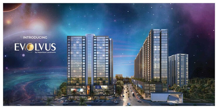 Exterior View, majestique-evolvus 2 Bedroom 815 Sq.Ft. Apartment In Kharadi Pune 8585492