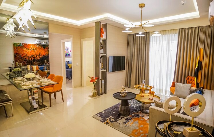 Living Room, tata-eureka-park-phase-2 3 Bedroom 1285 Sq.Ft. Apartment In Sector 150 Noida 8582361
