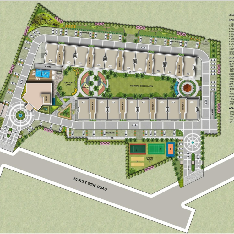 Master Plan, ambala highway 3 Bedroom 1954 Sq.Ft. Apartment In Ambala Highway Zirakpur 8585637