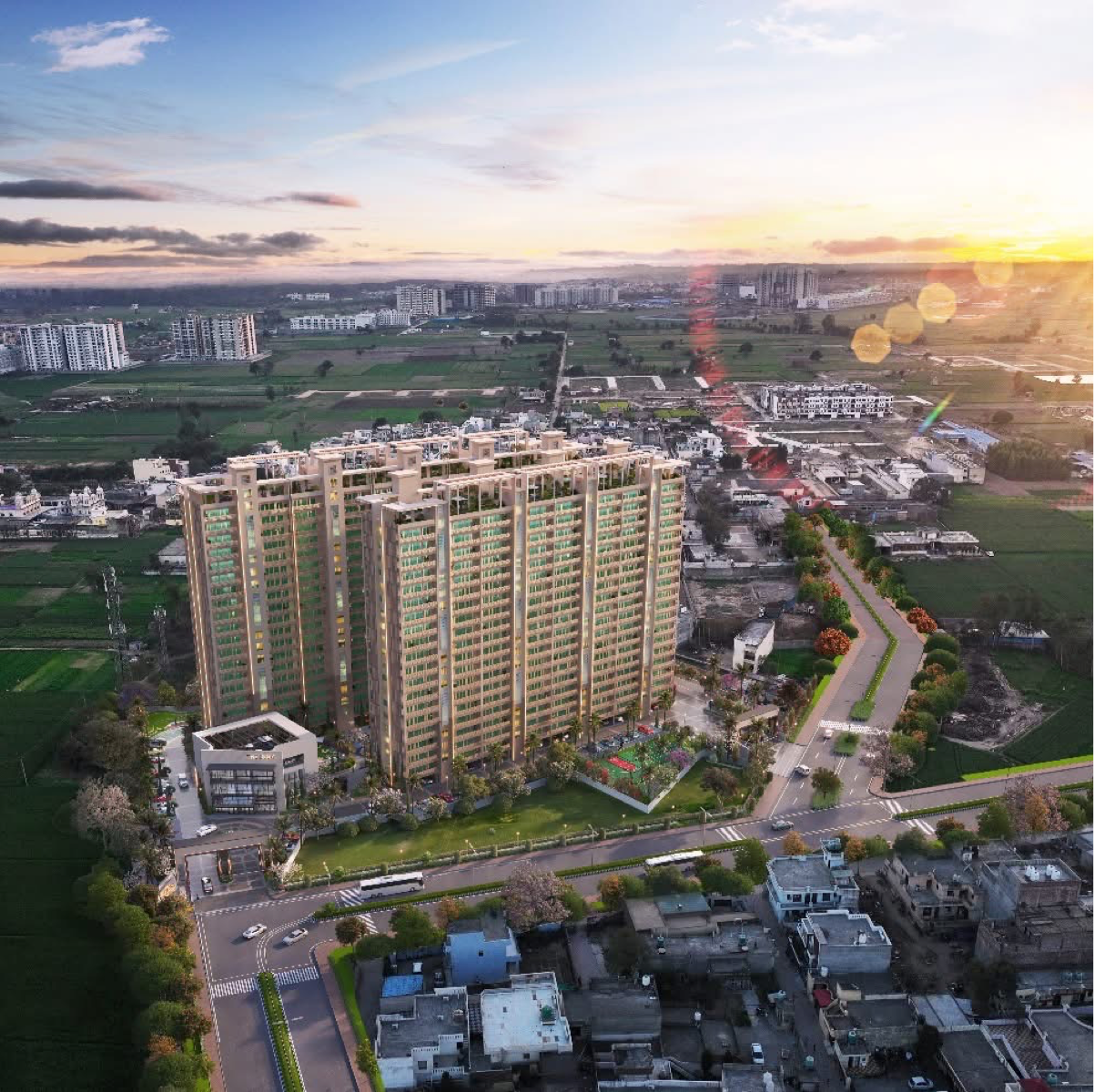 3 BHK + Pooja Room Apartment For Sale in Ambala Highway