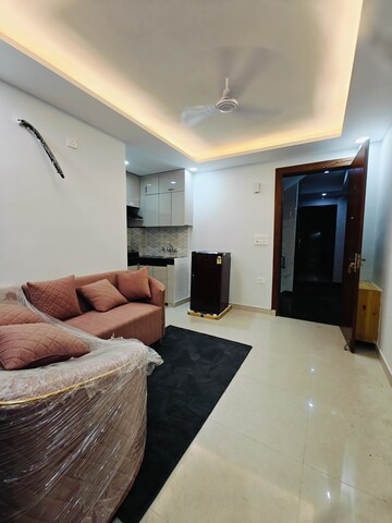 Living Room in 2 BHK Builder Floor at Ansal Sushant Lok I, Sector 43 – for Rent