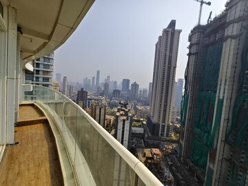 Balcony in 3 BHK Apartment at Enpar Lotus Residency, Lower Parel – for Rent
