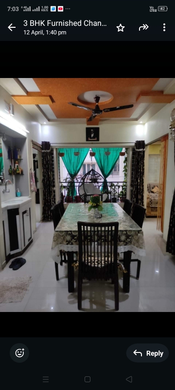 3 BHK Apartment For Rent in Maruti Plaza Chandkheda