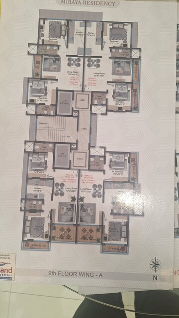 Floor Plan in 2 BHK Apartment at SMAQ Miraya Residency, Santacruz East – for Sale