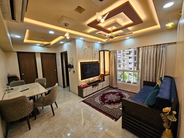 Living Room in 1 BHK Apartment at Raunak Bliss, Ghodbunder Road – for Rent