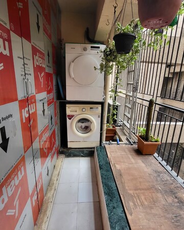 Balcony in 1 BHK Apartment at Raunak Bliss, Ghodbunder Road – for Rent