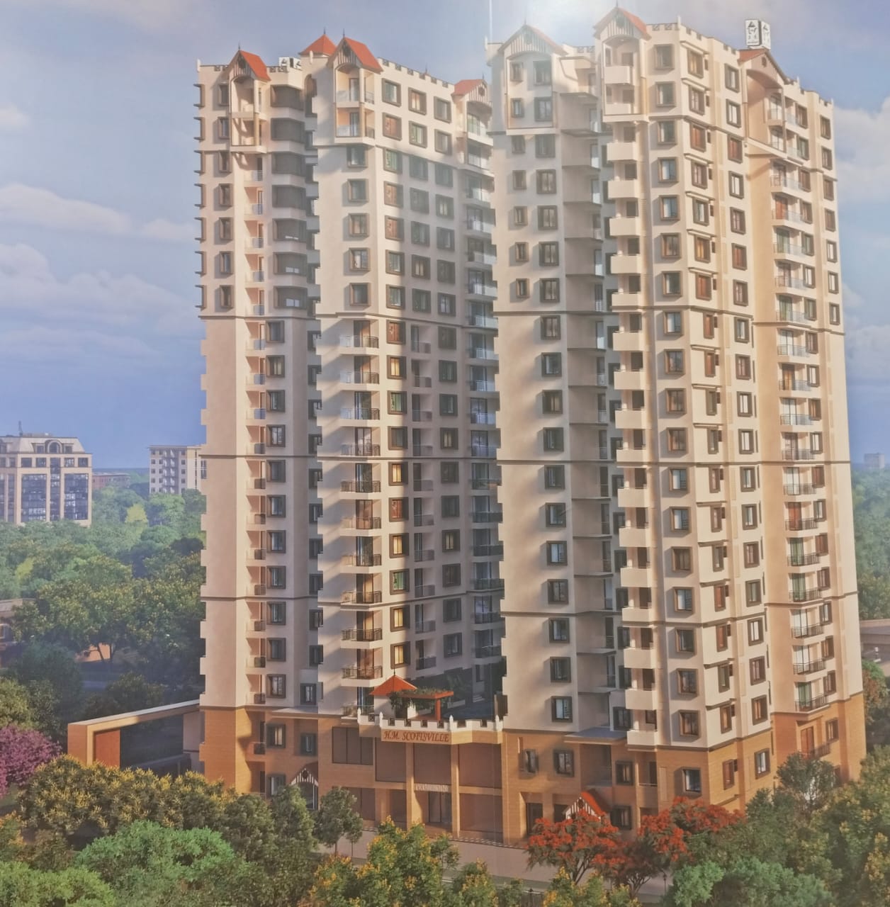 2 BHK Apartment For Sale in HM Scottsville