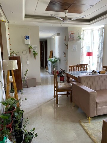 Living Room in 3 BHK Builder Floor at Pitampura – for Rent
