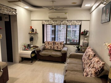 Living Room in 1 BHK Apartment at Raunak Bliss, Ghodbunder Road – for Rent