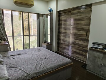 Bedroom in 1 BHK Apartment at Raunak Bliss, Ghodbunder Road – for Rent