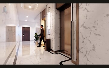 Building Lobby in 2.5 BHK Apartment at SBR One Residence, Whitefield – for Sale