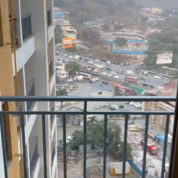 Balcony in 1 BHK Apartment at Tiara Hills, Kashimira – for Rent