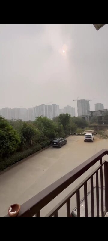 Balcony in 2 BHK Apartment at Antriksh Golf View, Sector 78 – for Rent