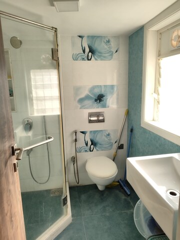 Bathroom in 3 BHK Apartment at Shivaji Park – for Rent