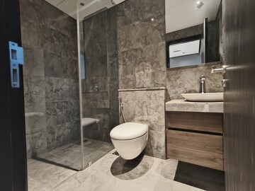 Bathroom in 3 BHK Apartment at Oberoi Sky City, Borivali East – for Rent