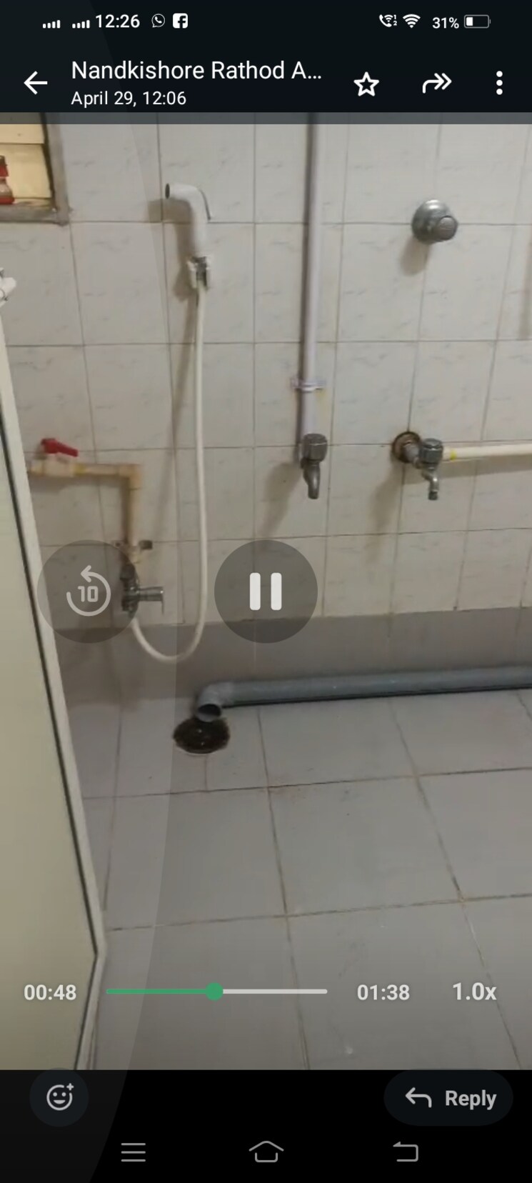 Bathroom, vasant-leela-apartment 2 Bedroom 700 Sq.Ft. Apartment In Ghodbunder Road Thane 8587344