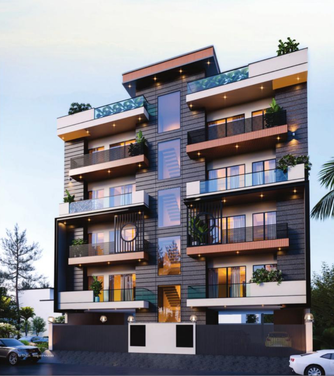 3 BHK + Pooja Room Builder Floor For Sale in Aradhya Homes