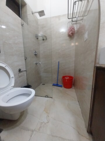 Bathroom in Studio Builder Floor at East of Kailash Block-B RWA, East Of Kailash – for Rent