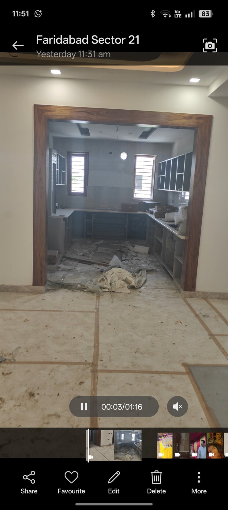 Kitchen, sector 21b 4 Bedroom 350 Sq.Yd. Builder Floor In Sector 21b Faridabad 8587592