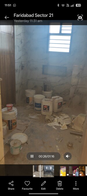 Bathroom in 4 BHK Builder Floor at Sector 21b – for Sale