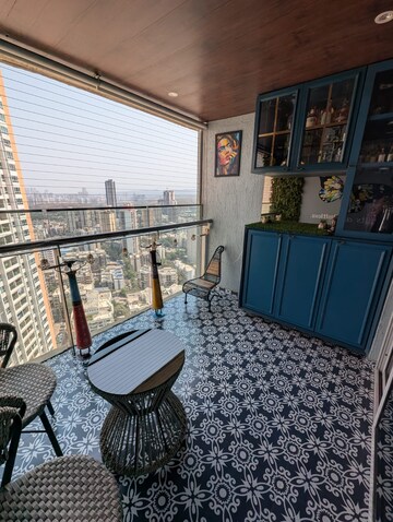 Balcony in 2.5 BHK Apartment at DB Orchid Woods, Goregaon East – for Rent