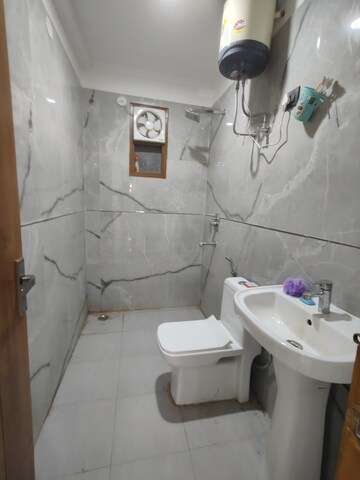 Bathroom in 3 BHK Builder Floor at Chattarpur – for Rent