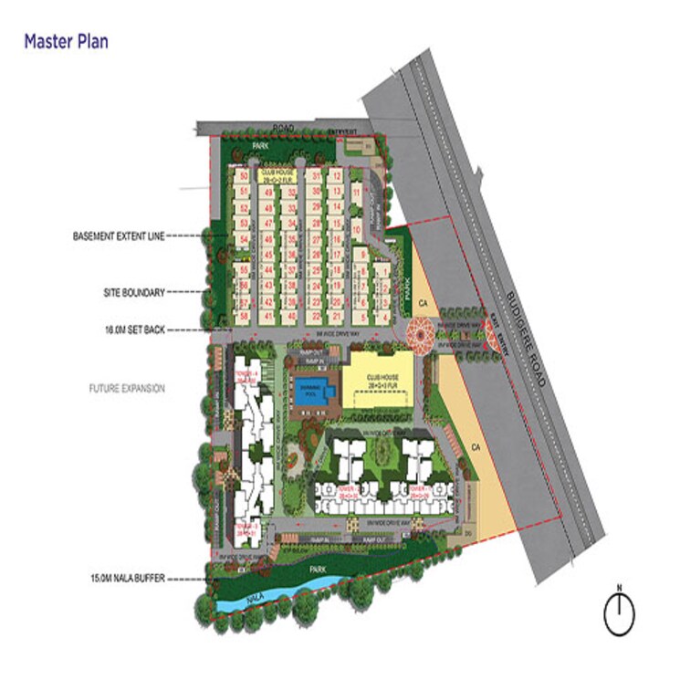 Master Plan, sattva-songbird 2 Bedroom 1260 Sq.Ft. Apartment In Budigere Cross Bangalore 8588029
