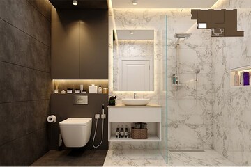 Attached Bathroom in 2 BHK Apartment at Shikara Heights, Sion – for Sale