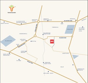 3 BHK Apartment – Map Location View at Trendsquares Akino, Panathur - for Sale